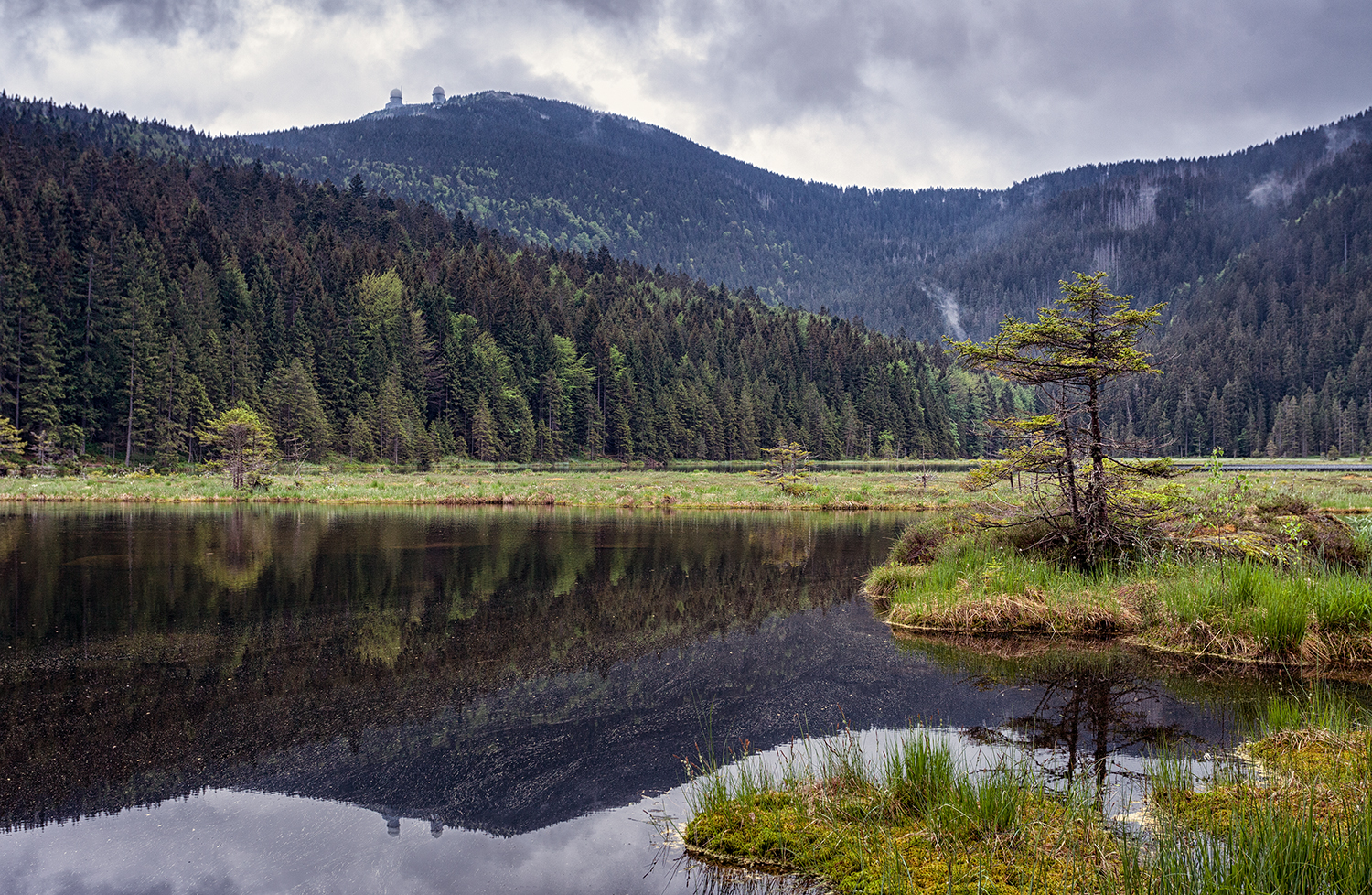 Malé Javorské jezero (Kleiner Arbersee) nadm.v. 918 m.