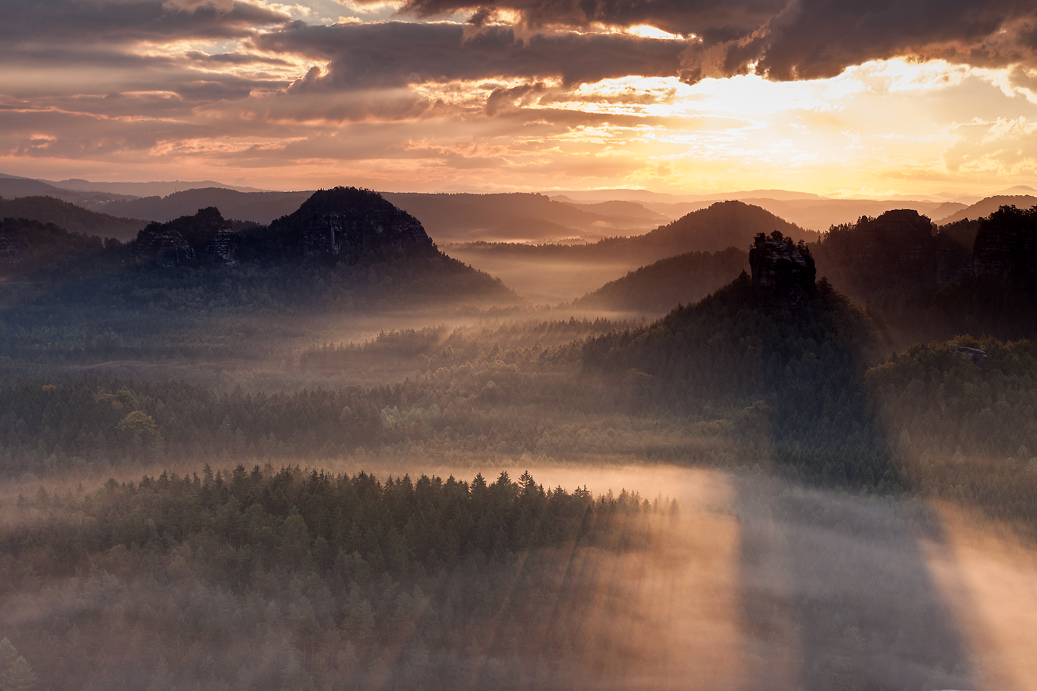 Großer Zschand zalitý sluncem II.